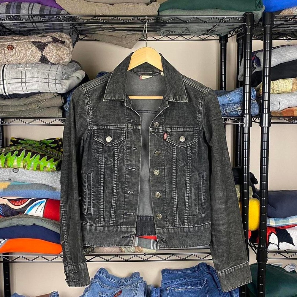 Vintage black levis corduroy jacket